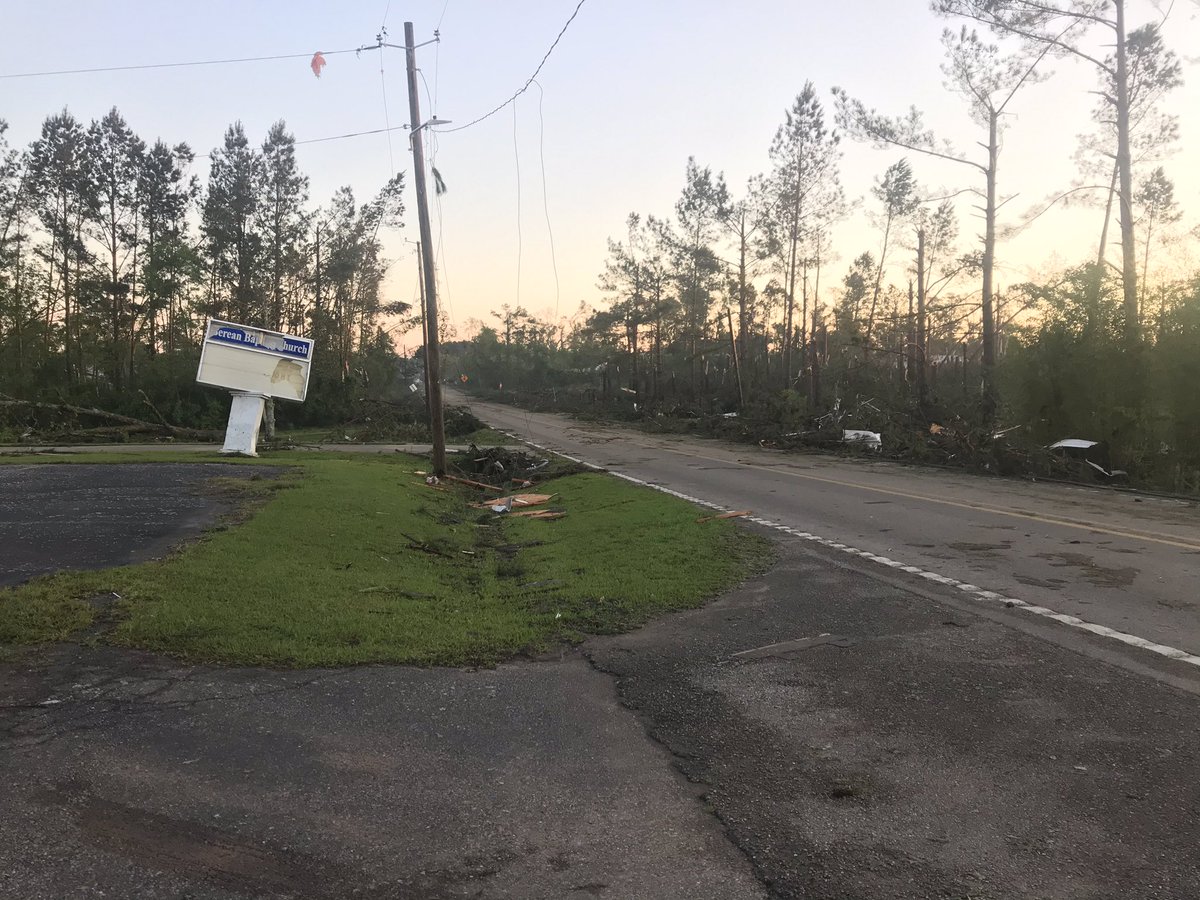 Devastation from last night's storms near Soso