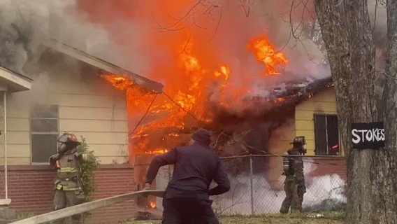 Jackson firefighters battle  house fire on Hollywood Avenue