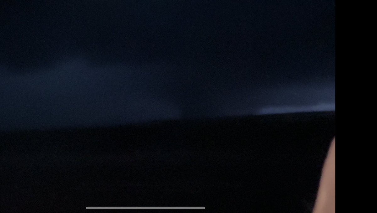 Some frame captures of the destructive tornado as a wedge on approach to Rolling Fork, MS 