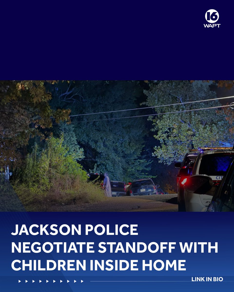 Jackson police negotiate standoff with children inside home